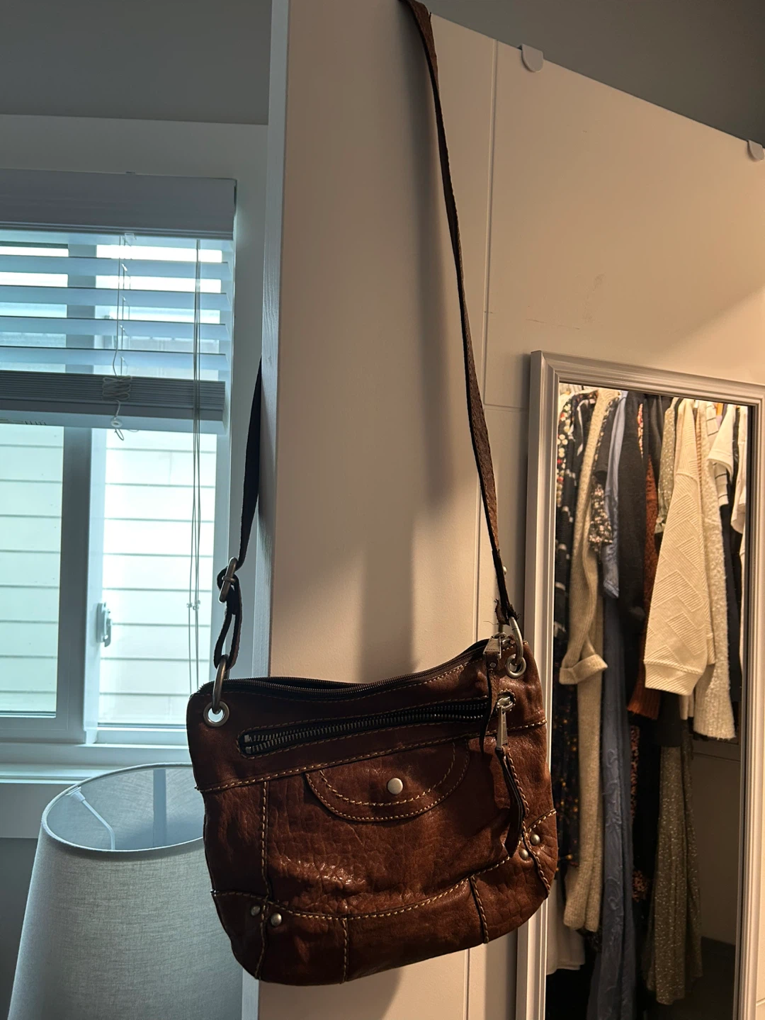 Fossil Leather Shoulder Bag