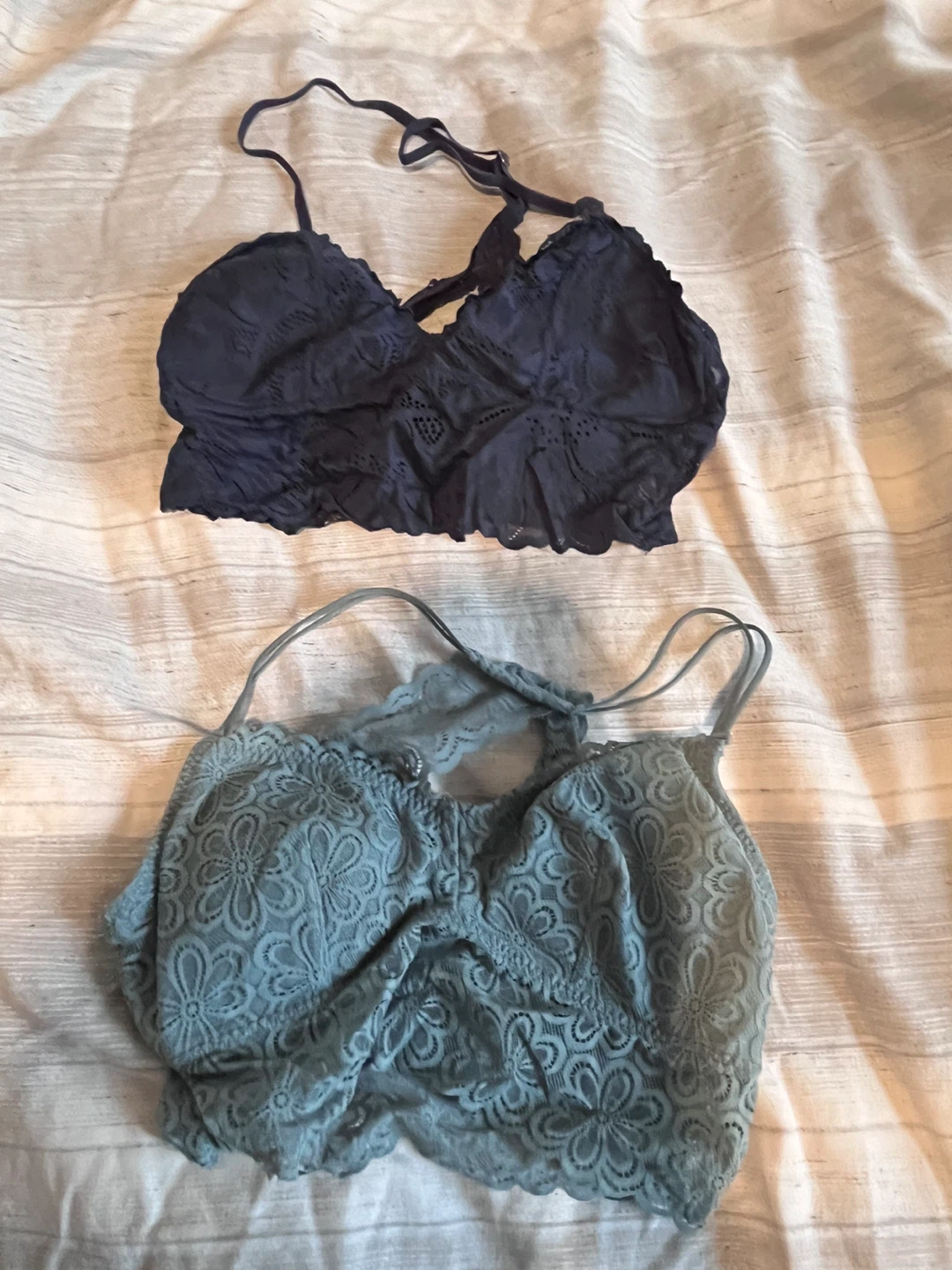 Aerie & Gilly Hicks Bralettes - Navy & Blue, Size M