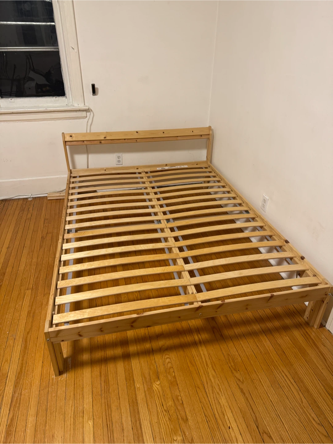Pine wood Double/Full Bed Frame ikea - photo 2
