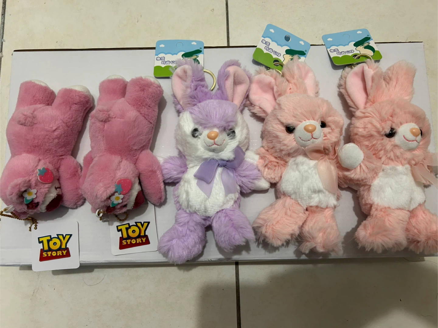 Brand New! Super Soft Plush Keychains - Lotso & Bunny