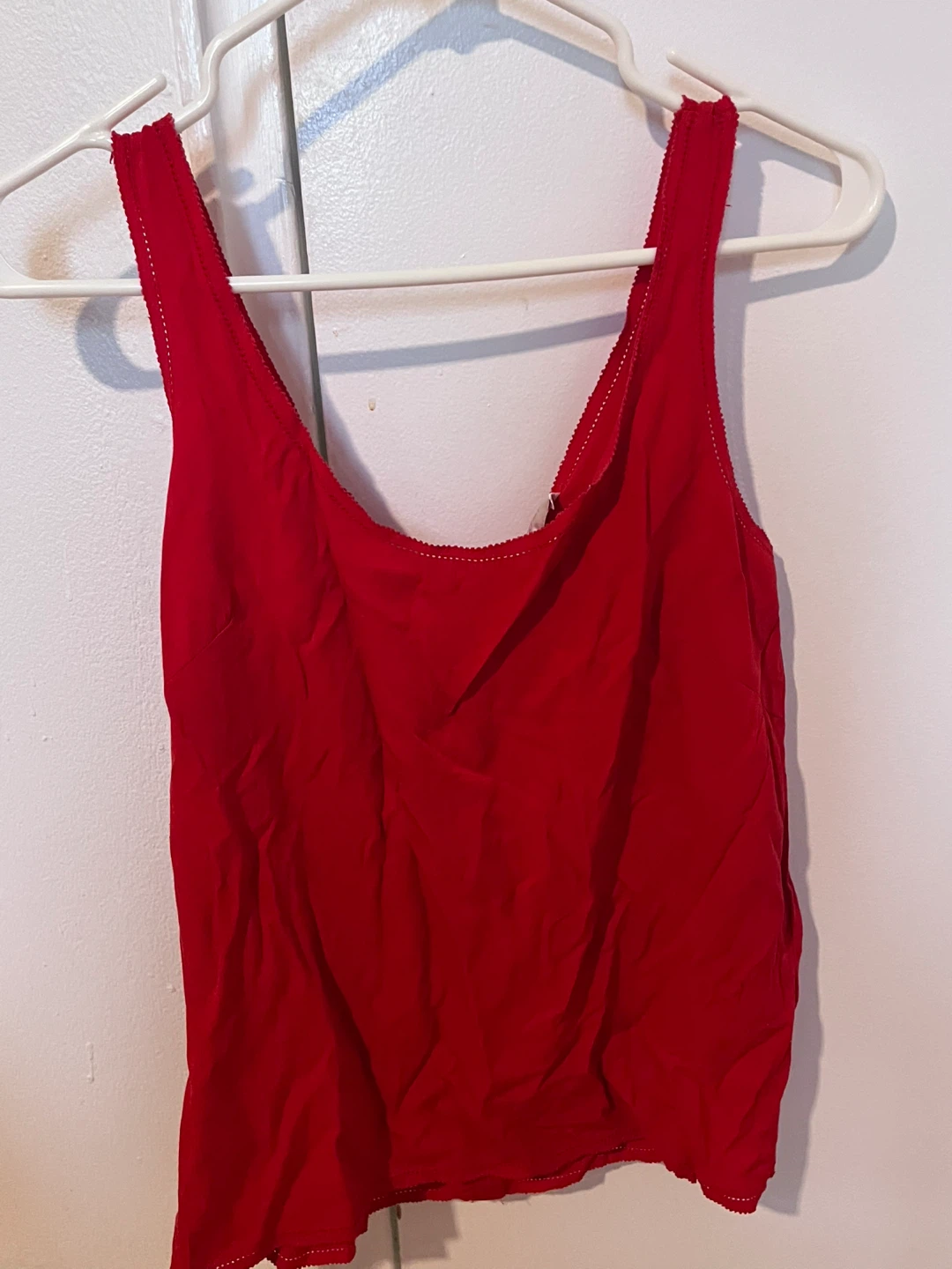 Grace & Mila Red Button-Up Tank Top