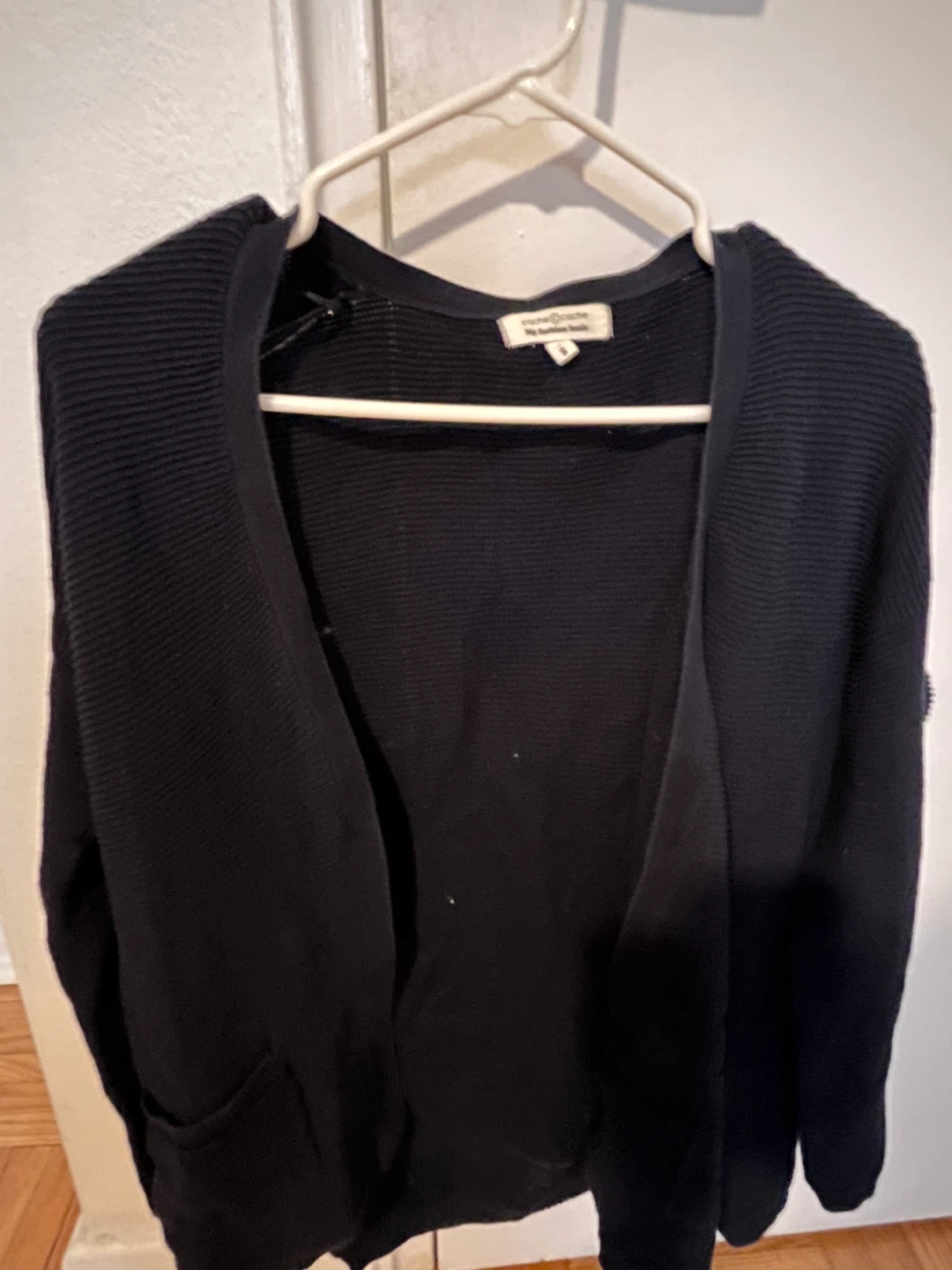 Cache Cache navy blue Knit Cardigan Sweater Size S