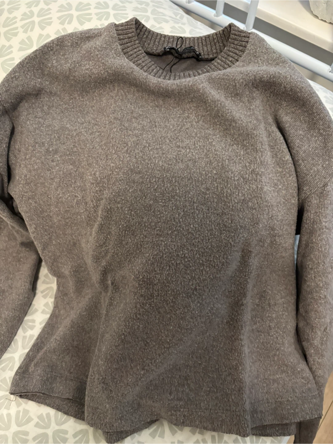 ZARA Grey Crewneck Sweater - Size S