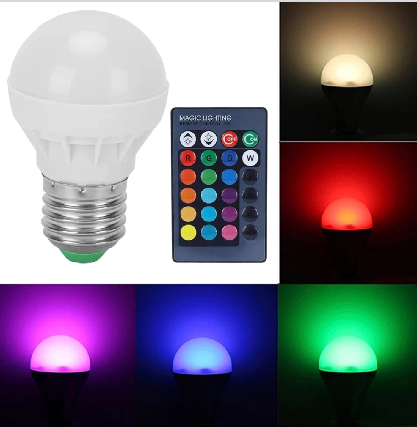 LED RGB SD Light Bulb with Remote Control