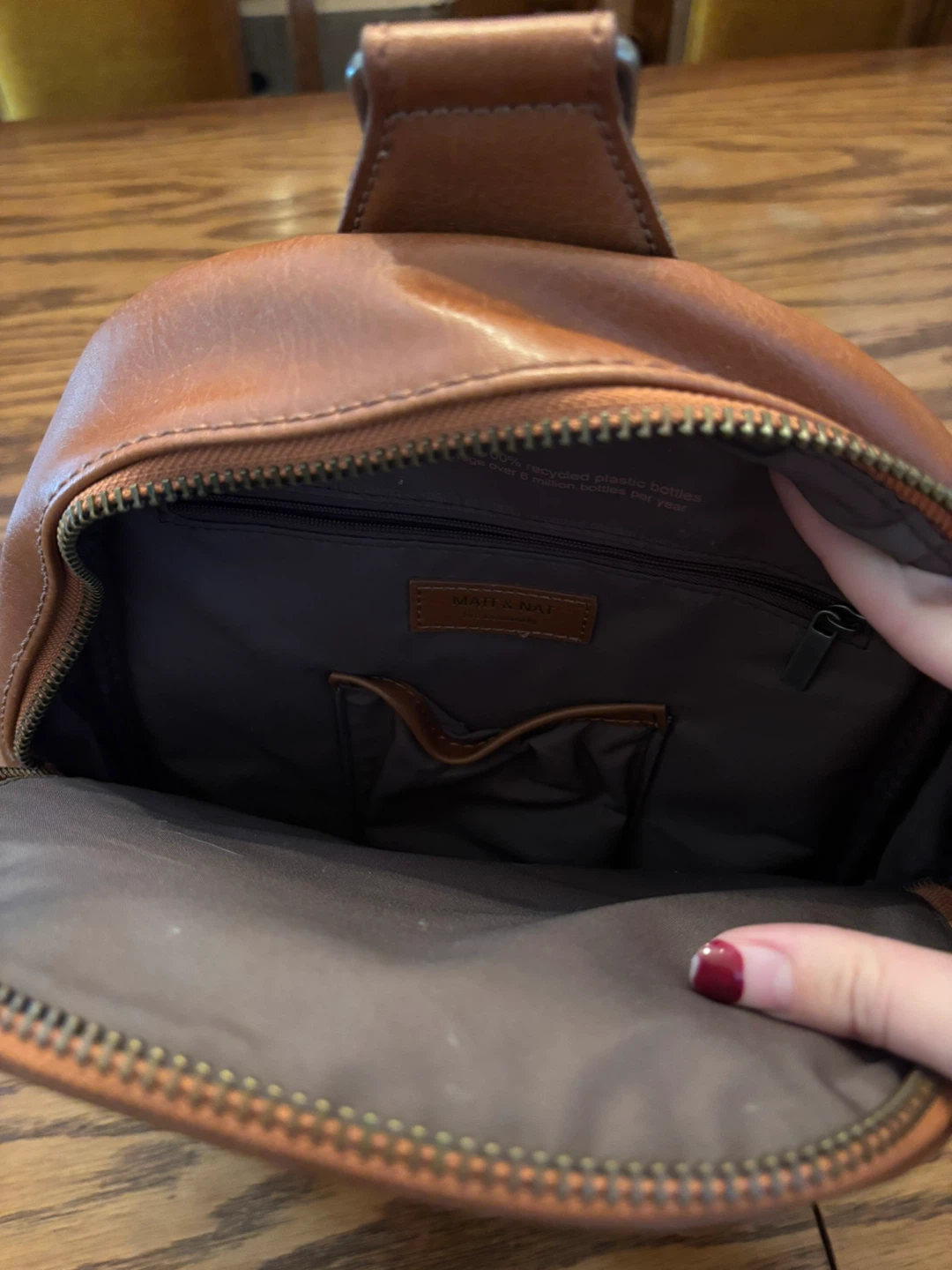 Matt & Nat Brown Faux Leather Backpack - photo 3