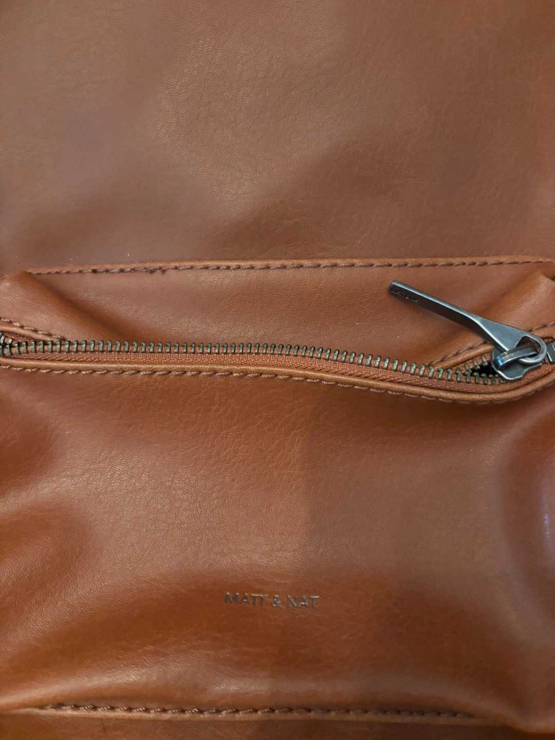 Matt & Nat Brown Faux Leather Backpack - photo 2