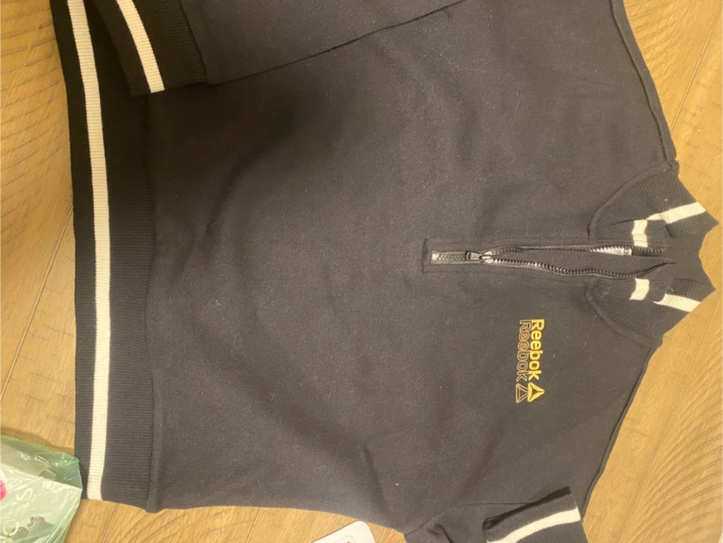 Reebok Black Zip-Up Sweatshirt