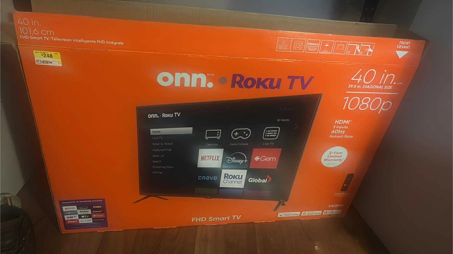 40 in. ONN Roku TV FHD Smart TV
