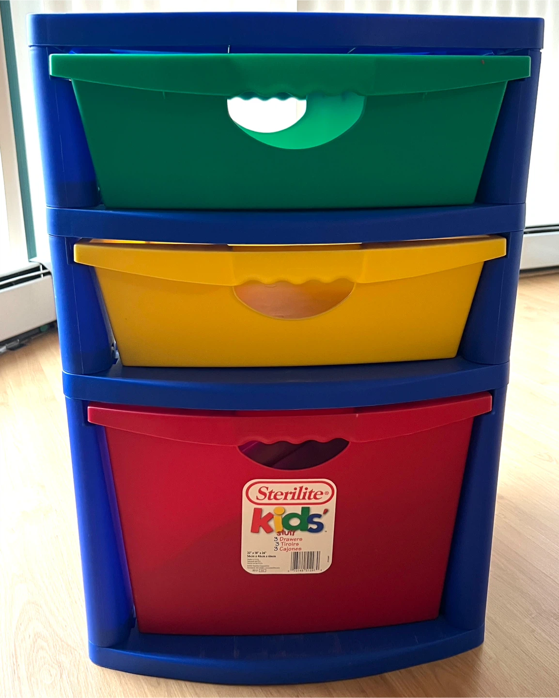 Sterilite Kids 3-Drawer Storage Unit