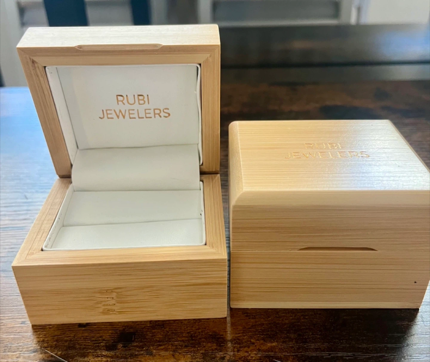 New Rubi Jewelers Bamboo Jewelry Box