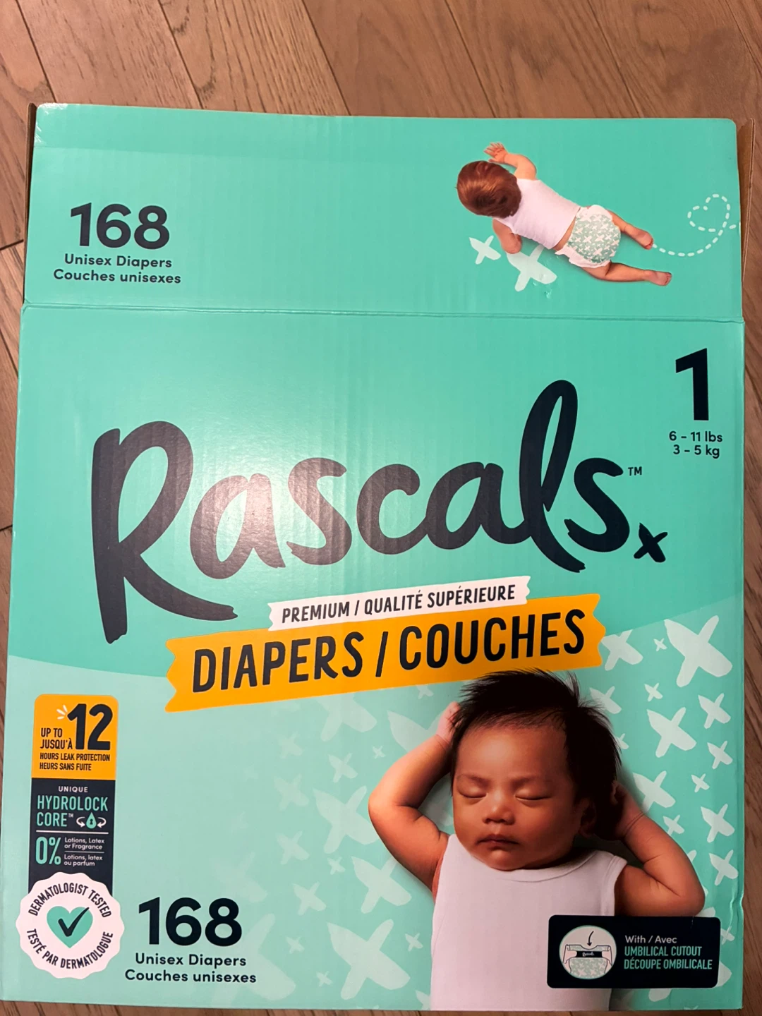 140 Rascals Diapers - Size 1