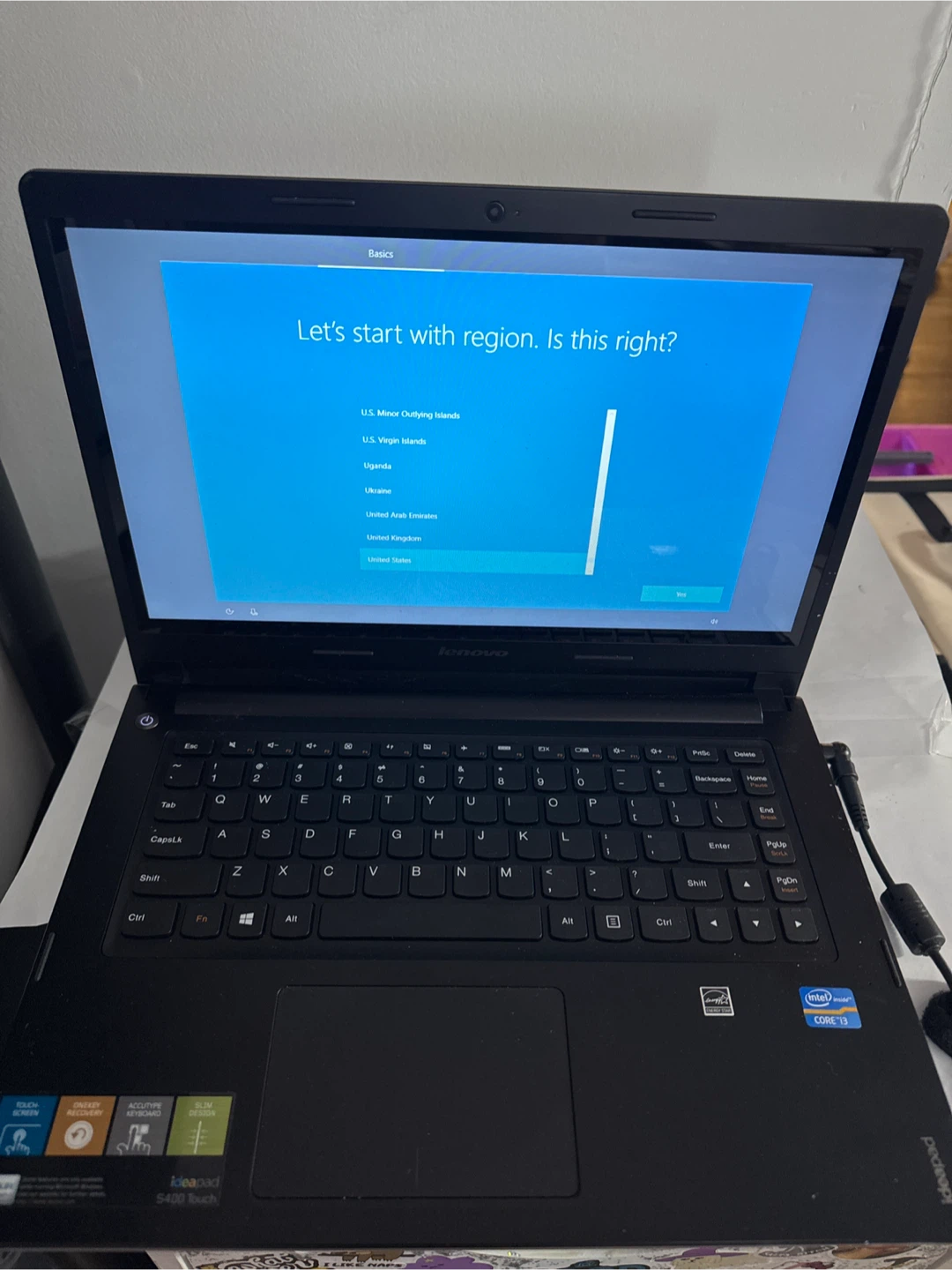 Lenovo IdeaPad S400 Touch Laptop