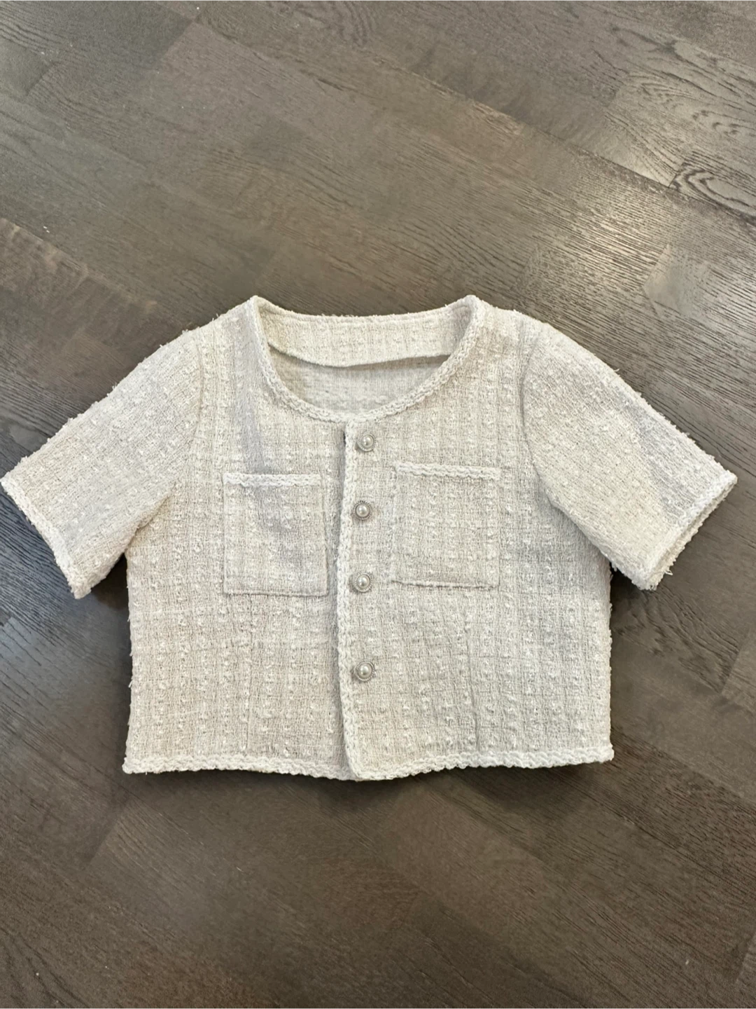👑Tweed Cropped Jacket