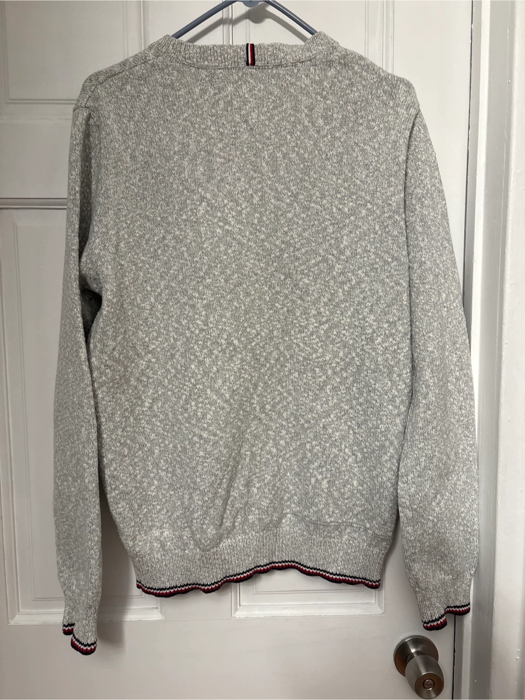 Tommy Hilfiger Men's Crewneck Sweater - Light Gray - Size L/G - photo 5