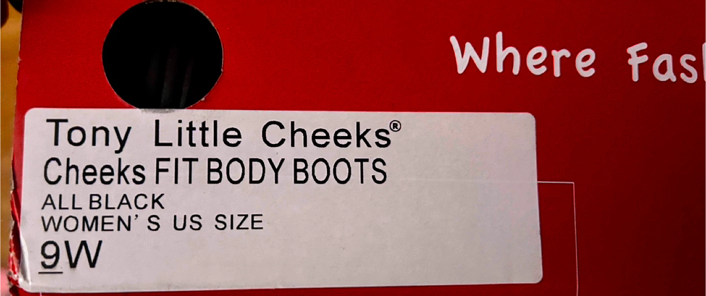 NIB Cheeks Black Boots Women's Size 9 - photo 3