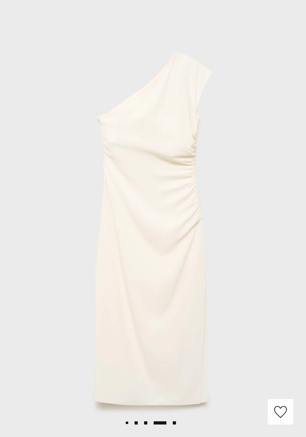 Mango One Shoulder ASYMMETRICAL PLEATED DRESS - photo 3