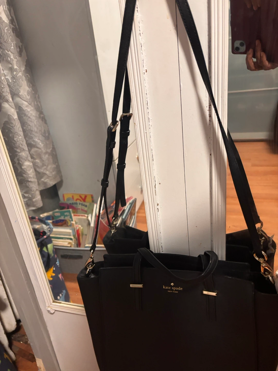 Kate Spade New York Black Saffiano Leather Tote Bag - photo 2
