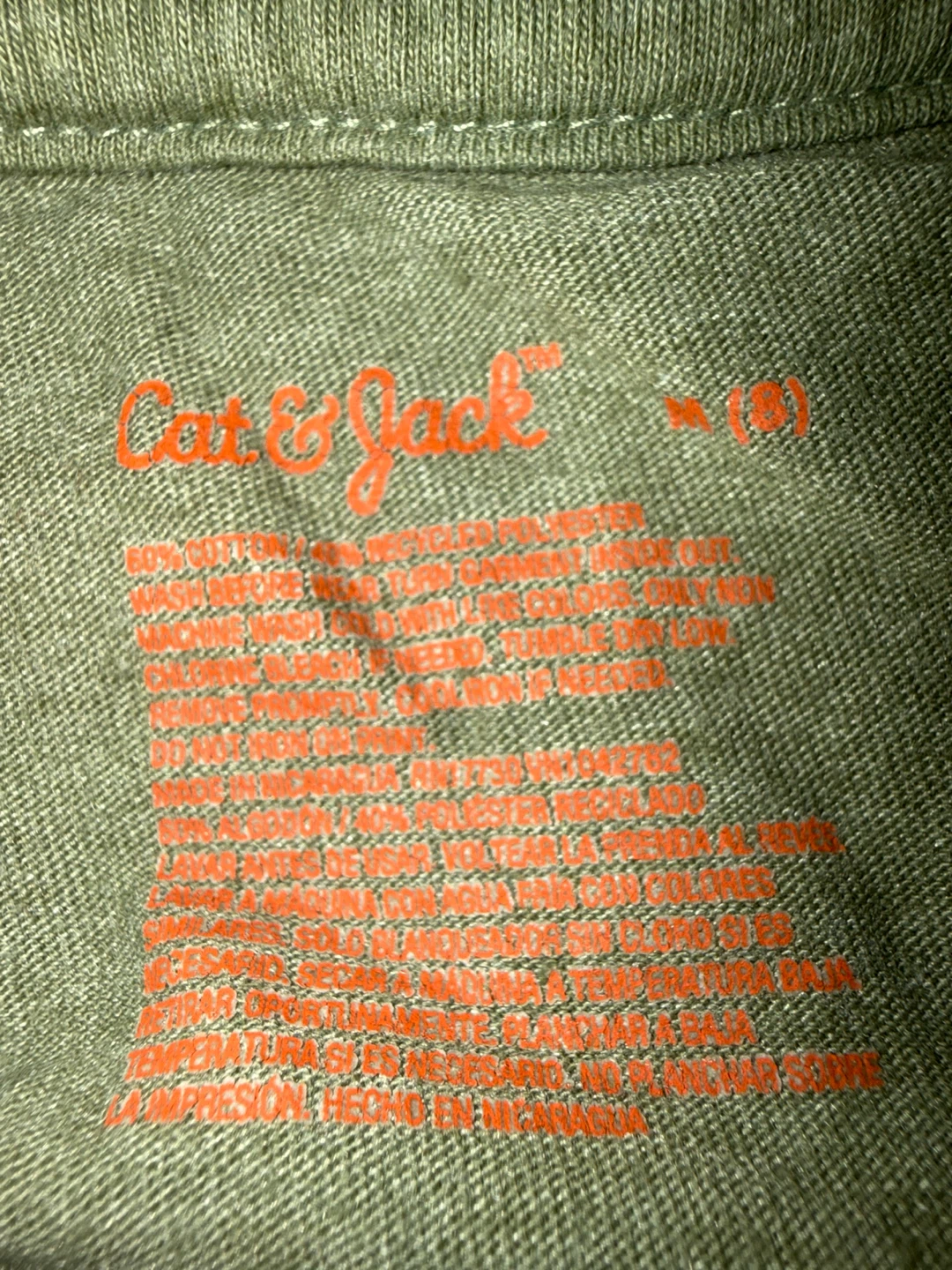 Cat & Jack Long Sleeve T-Shirt Size M (8) - photo 3
