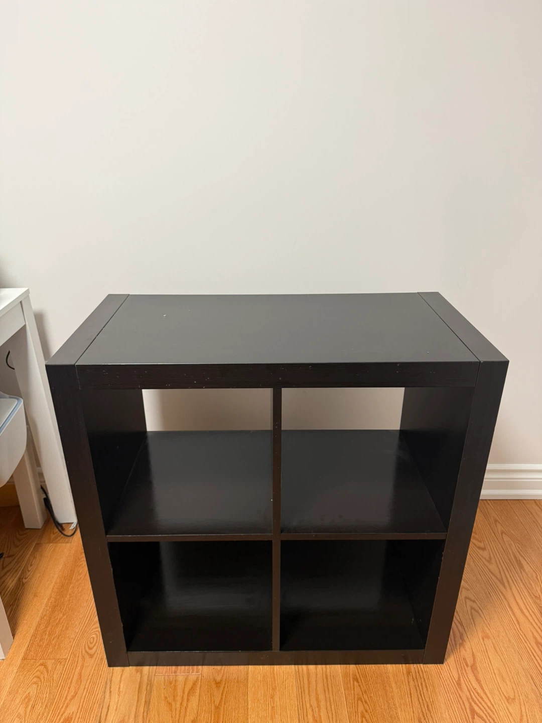 Black 4-Cube Storage Shelf Unit