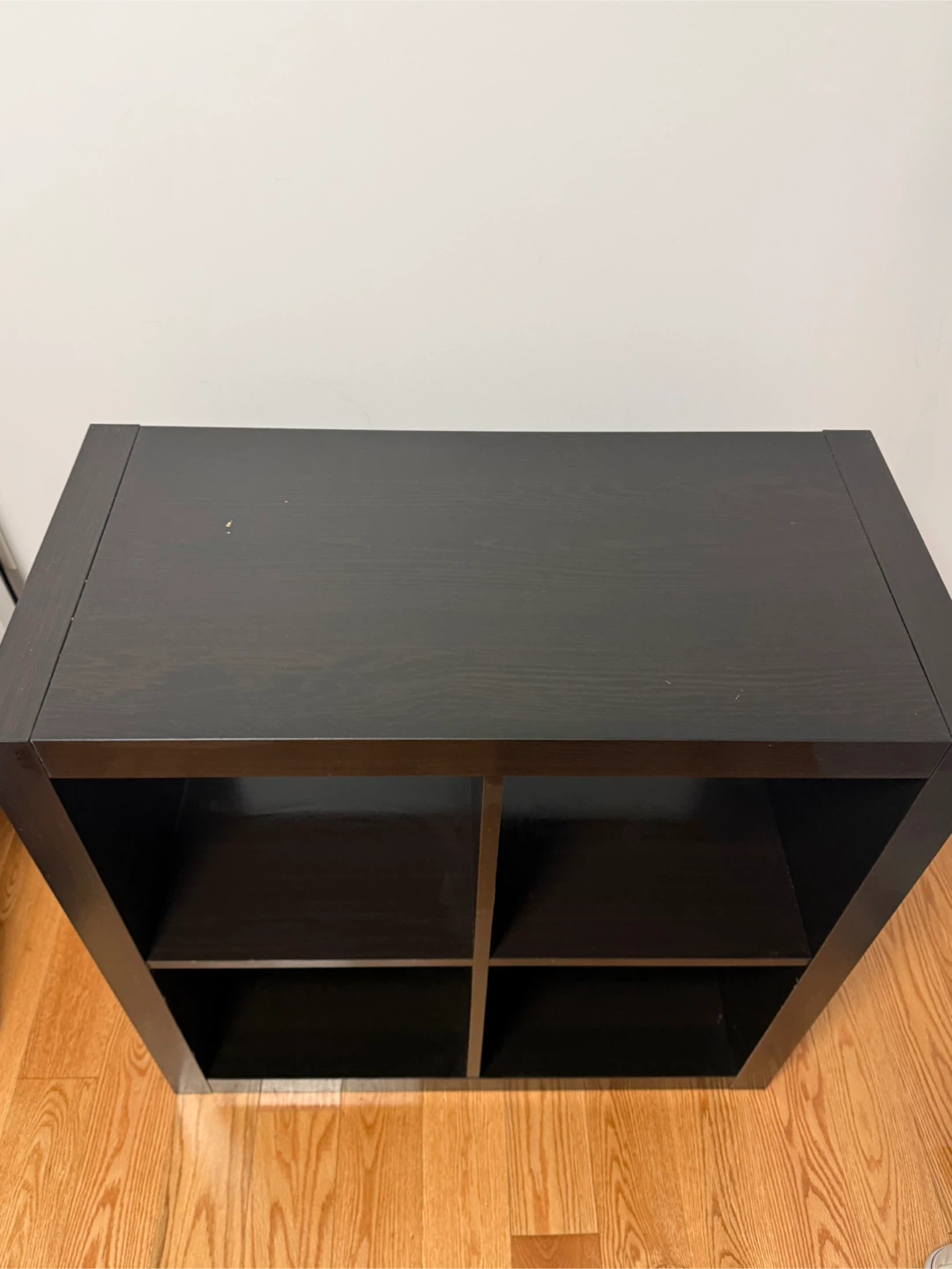 Black 4-Cube Storage Shelf Unit - photo 2