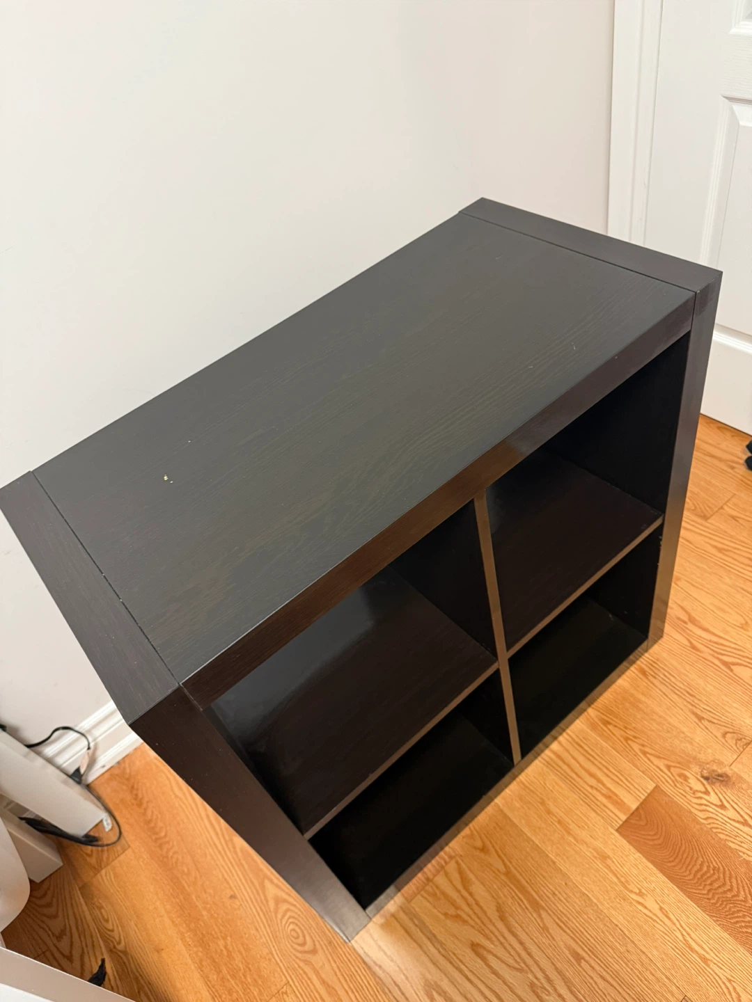 Black 4-Cube Storage Shelf Unit - photo 3