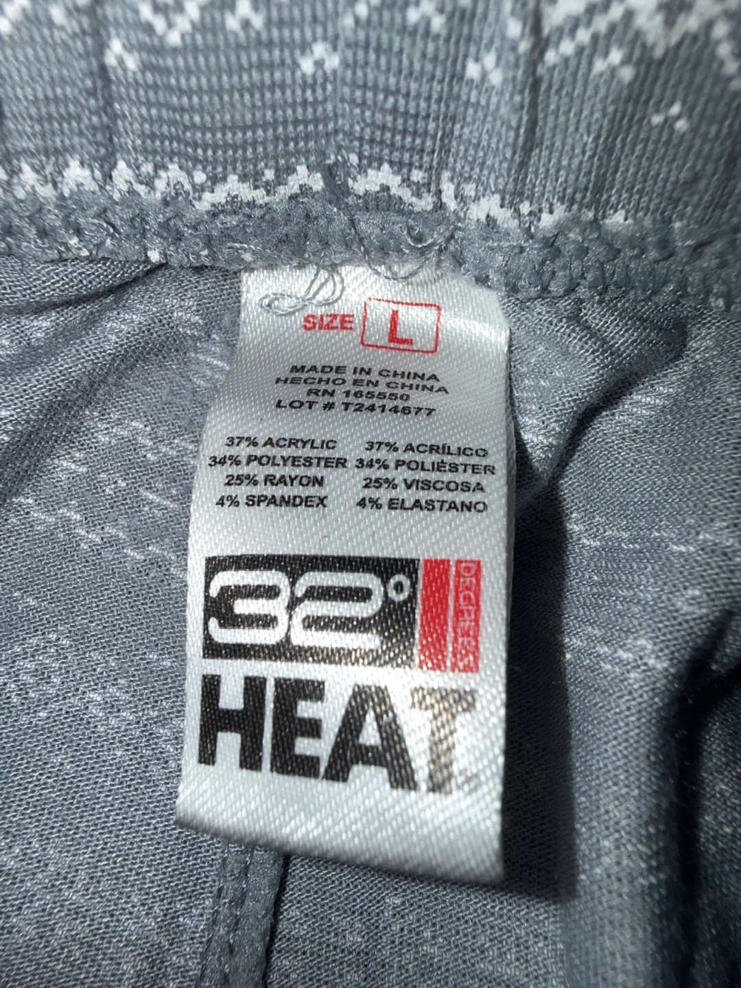 32 Degrees Heat Size L Thermal Leggings - photo 2