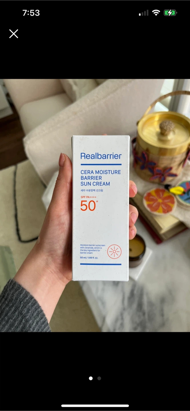 Real Barrier - Cera Moisture Barrier Sun Cream SPF50