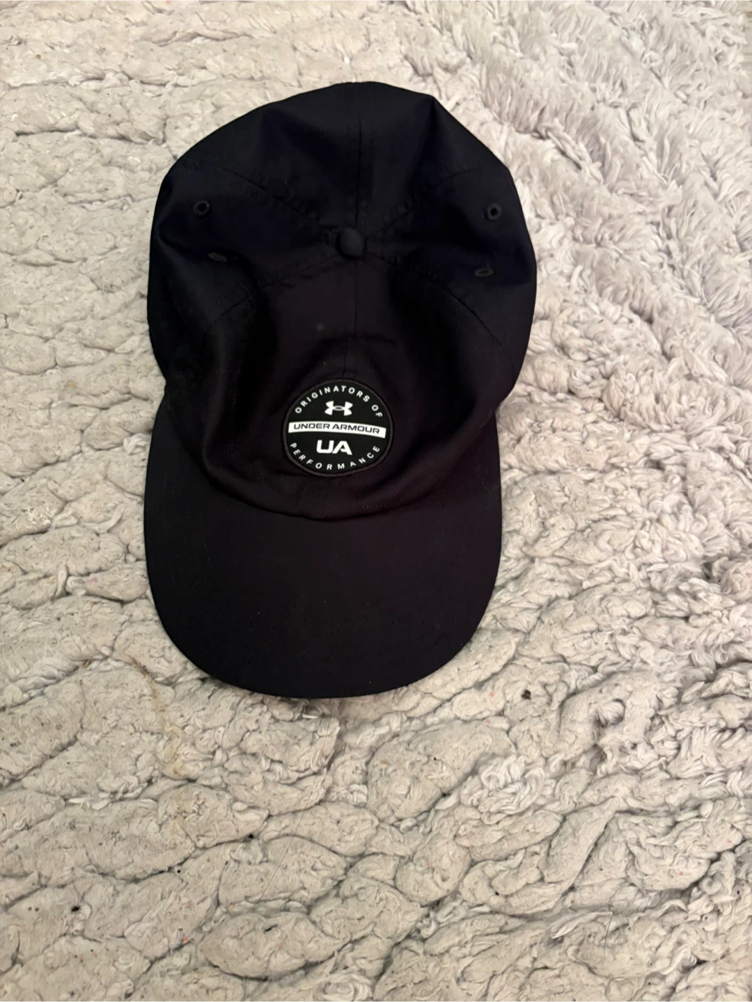 Under Armour Black UA Flat Fit Baseball Cap