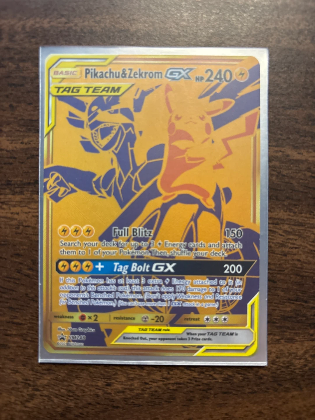 Pikachu & Zekrom GX Tag Team Pokemon Card