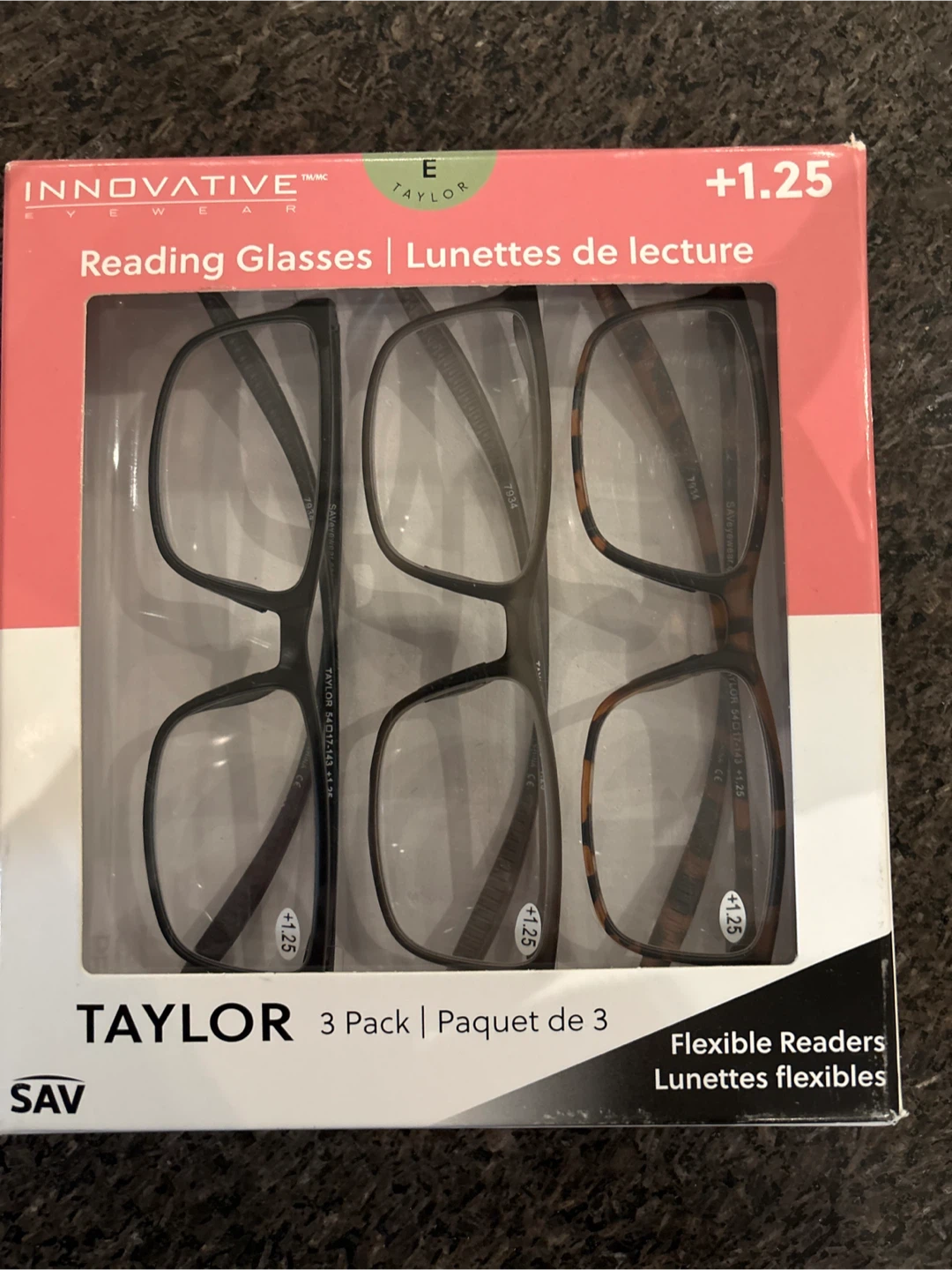 NEW 3 Pk 1.25 Readers