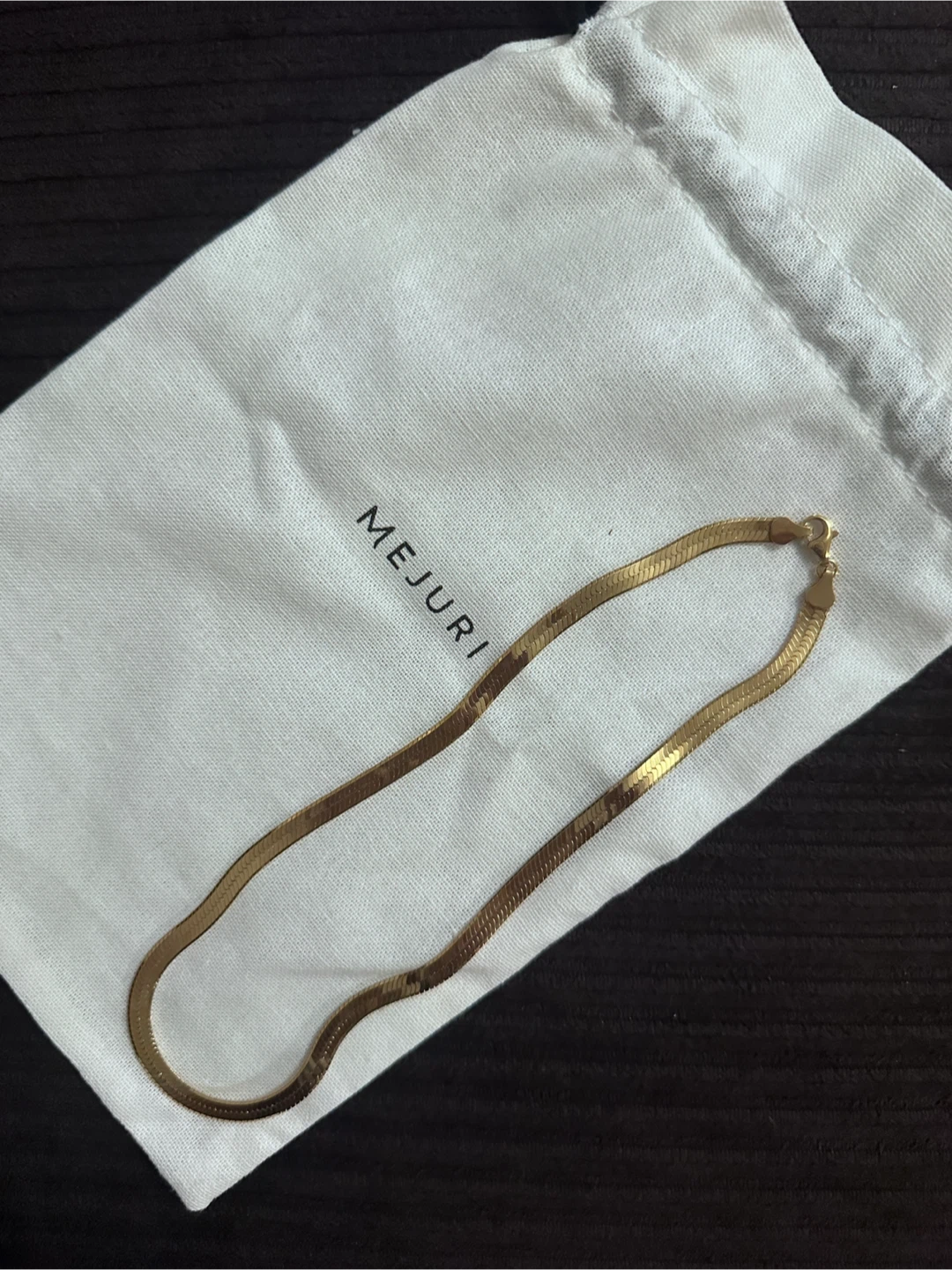 Mejuri Bold Herringbone Necklace – 18K Gold Vermeil, 16” - photo 2
