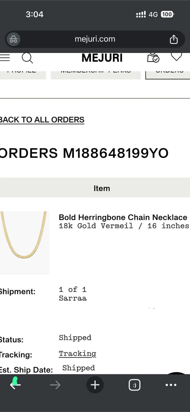 Mejuri Bold Herringbone Necklace – 18K Gold Vermeil, 16” - photo 4