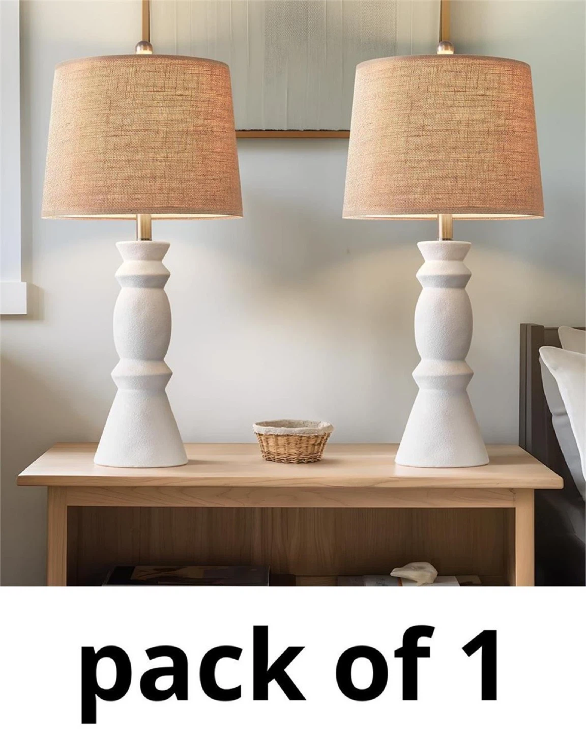 Oneach 25.75 Farmhouse Ceramic Table Lamp 1pcs