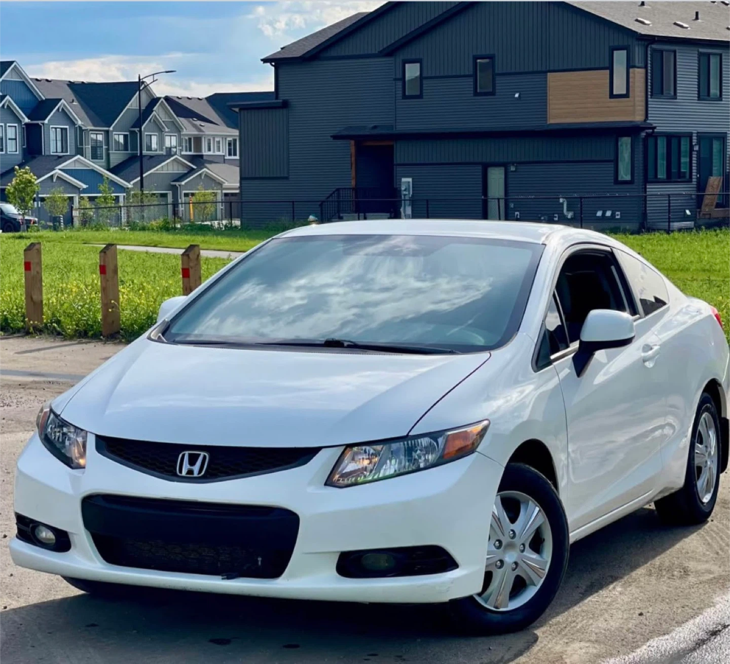 White Honda Civic Coupe