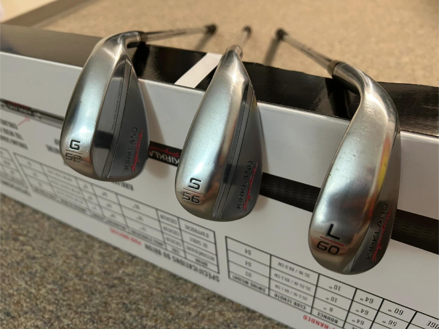 Kirkland Signature Wedge Set (52/56/60)
