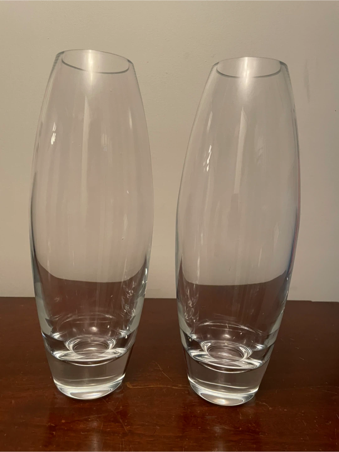 Clear Glass Vase Set