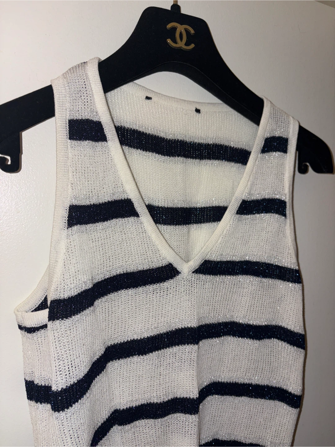 Mango Sleeveless Striped Knit Top - photo 2