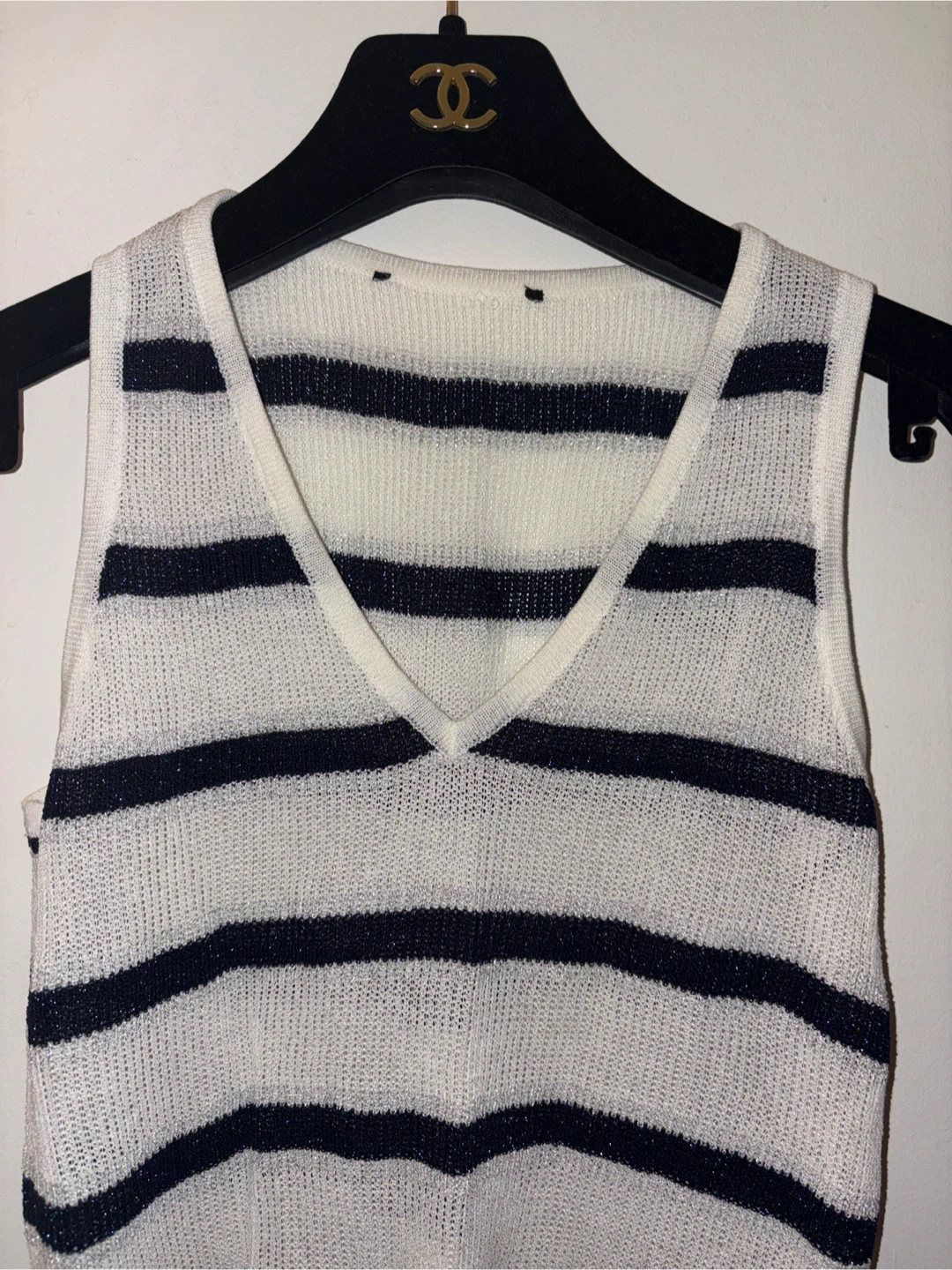 Mango Sleeveless Striped Knit Top - photo 3