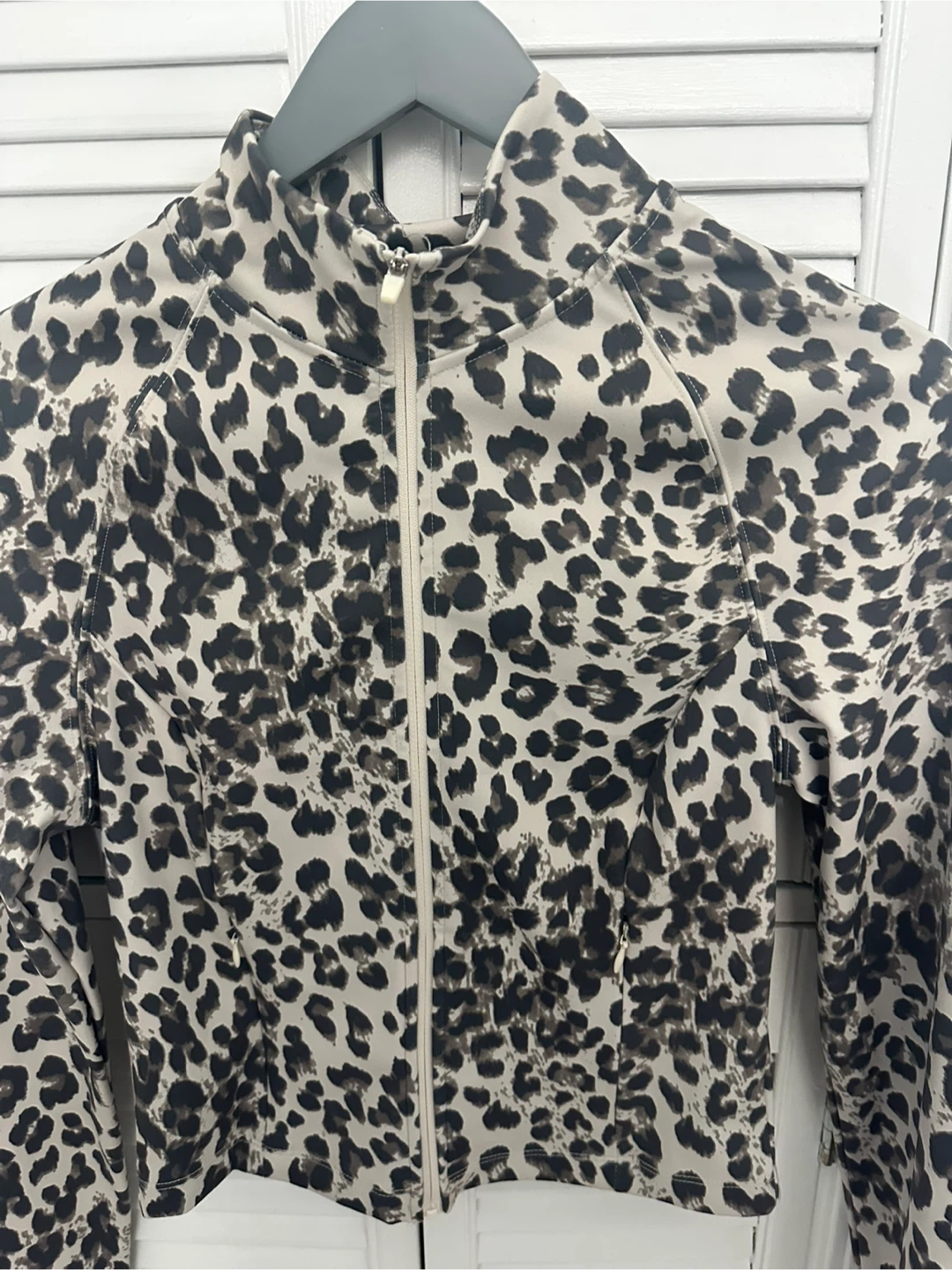 Leopard Print Zip-Up Jacket - photo 3
