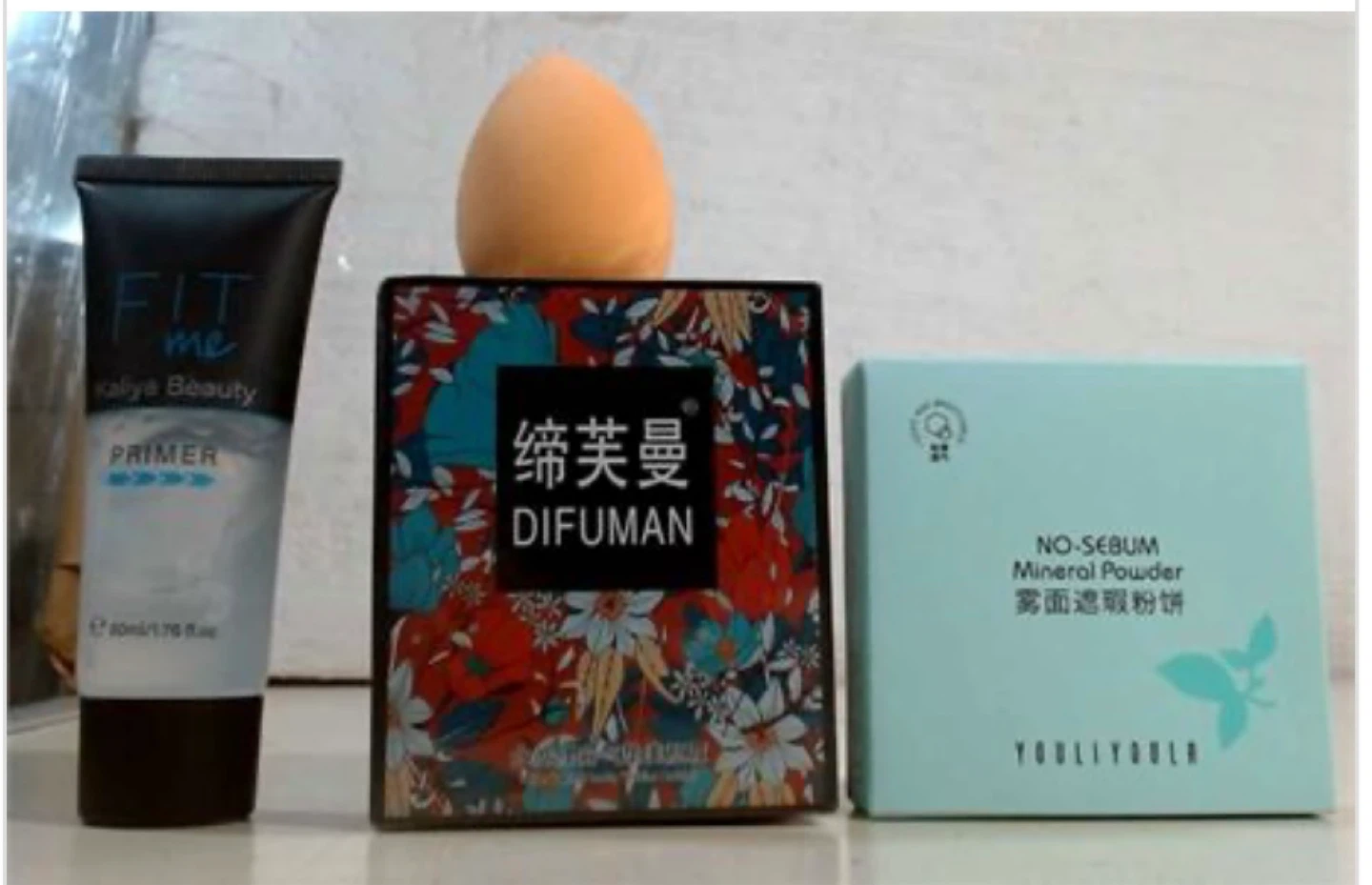 New set of 4 Difuman, Fit me, Youliyoula makeup