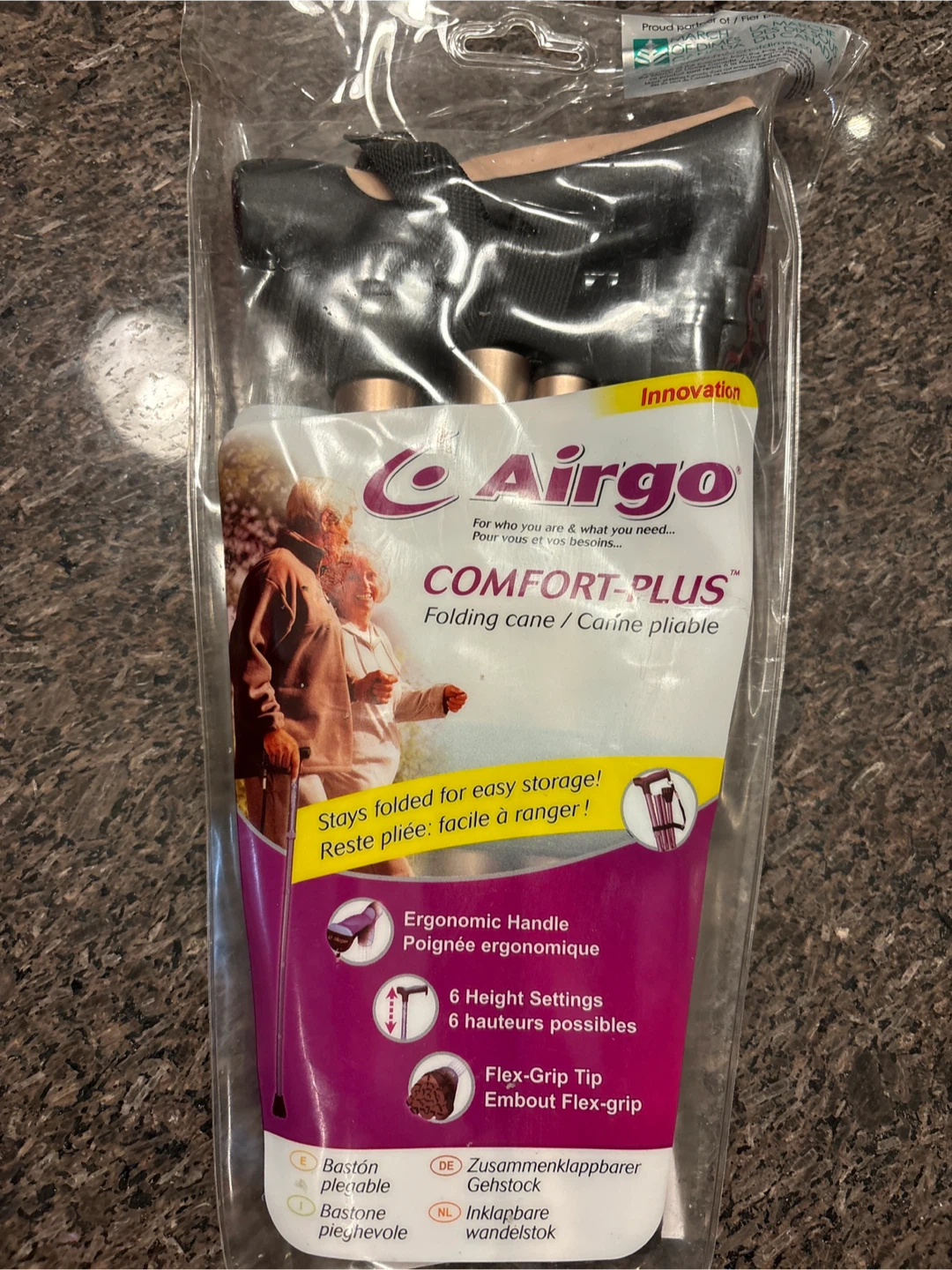 NEW Airgo Folding Cane
