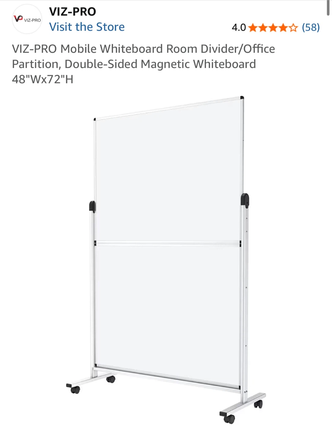 Whiteboard on Wheels - great for teachers - photo 3