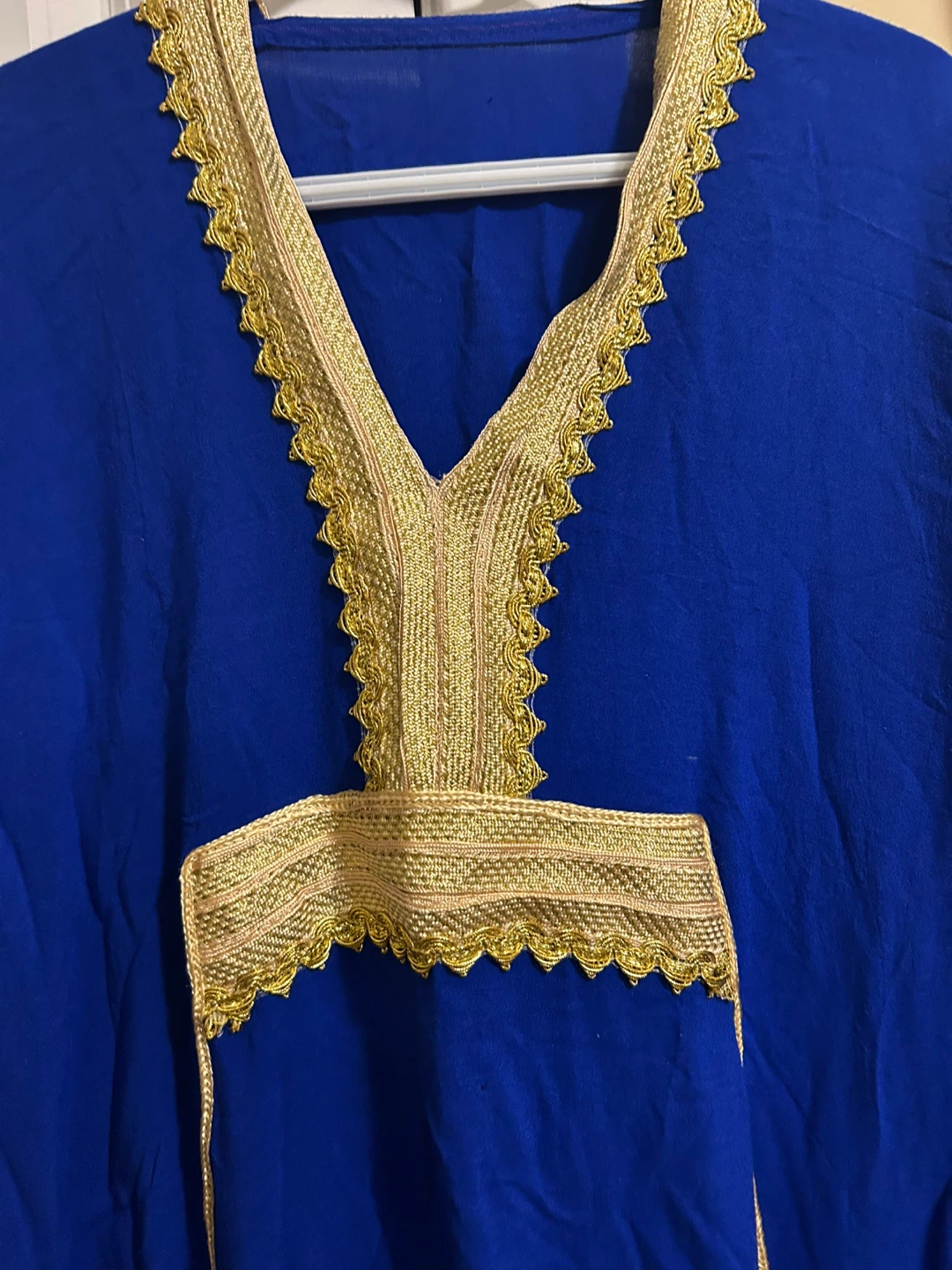 Blue Kaftan with Gold Trim - photo 2