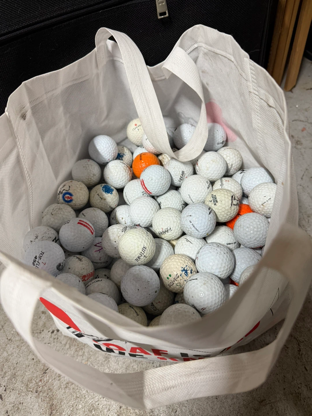 Mixed Used Golf Balls in Bag