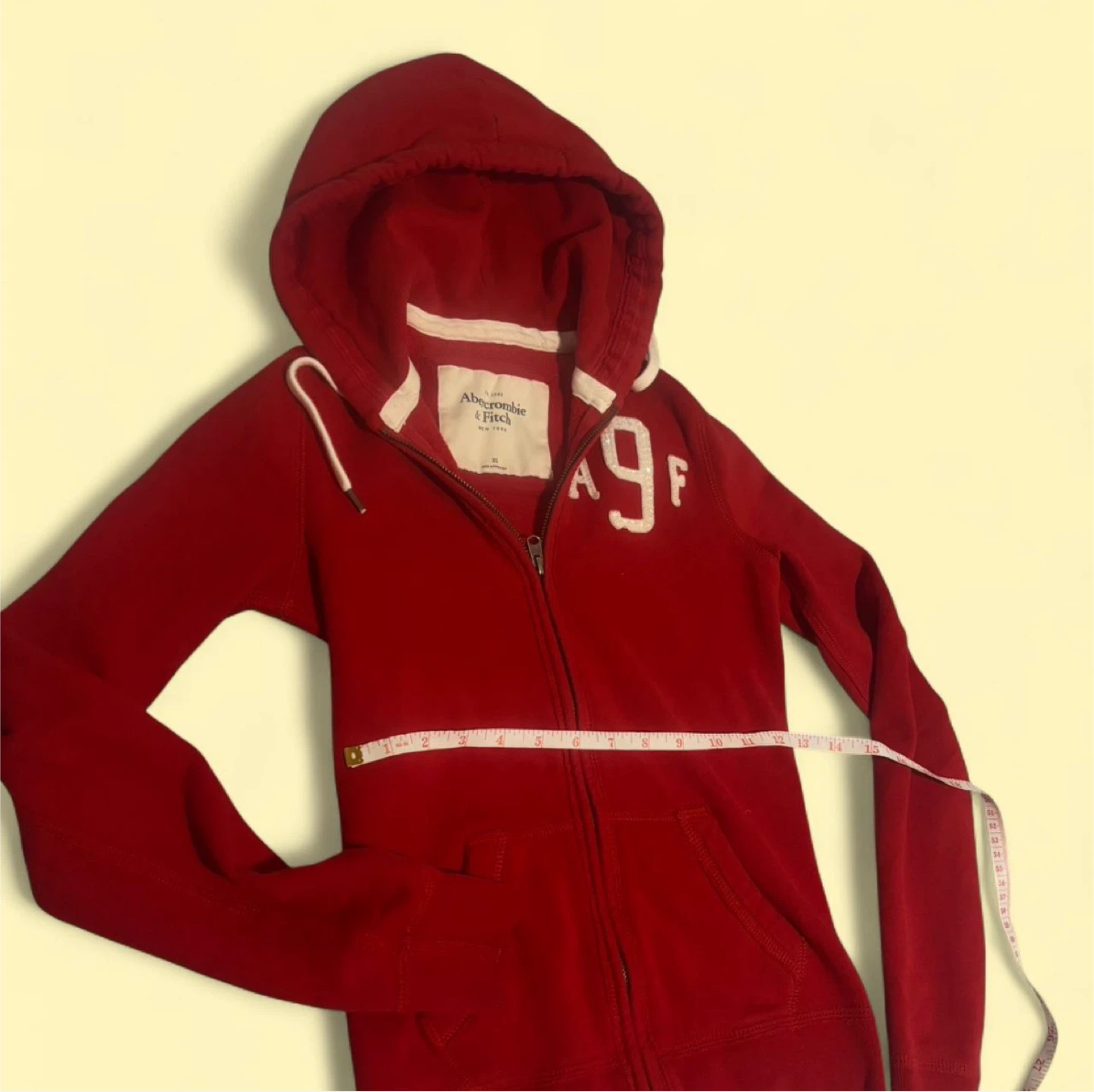 Abercrombie & Fitch Red Zip-Up Hoodie - photo 3