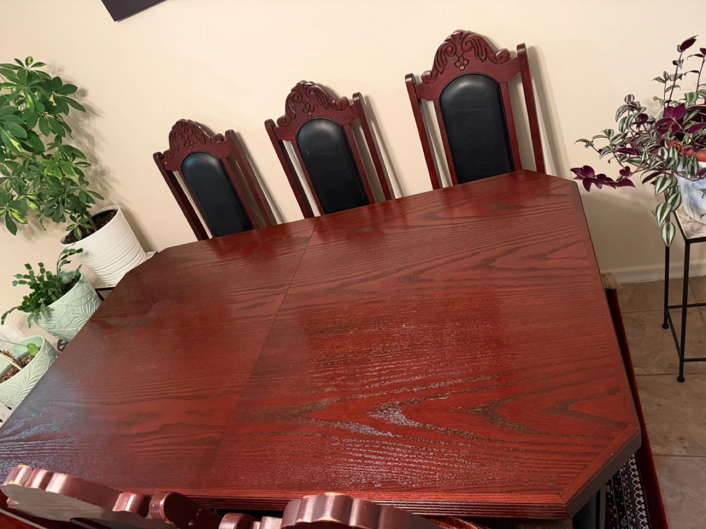Wooden Dining Table Set with 6 Chairs - photo 4