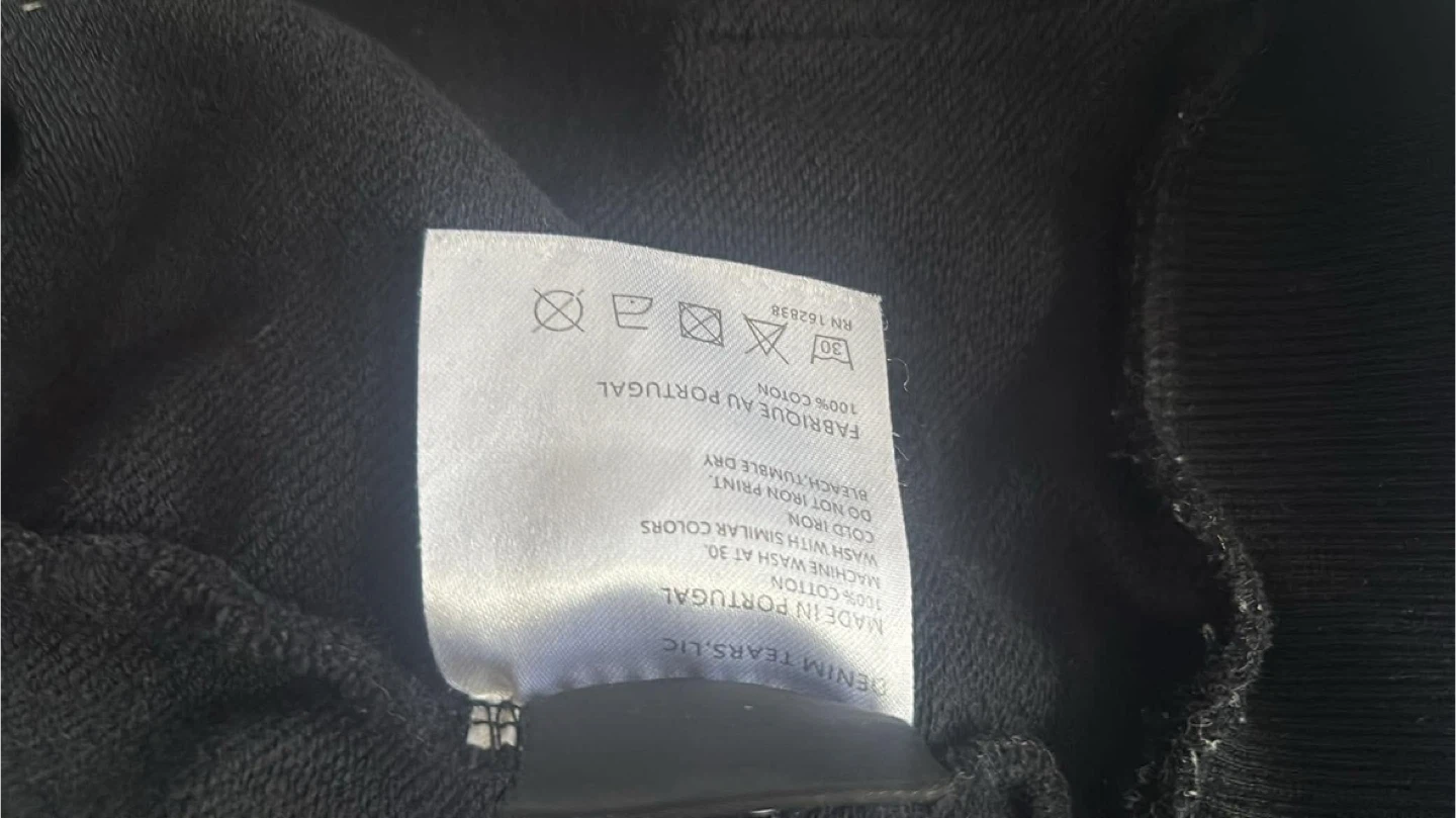 Denim Tears Black Floral Hoodie - photo 4