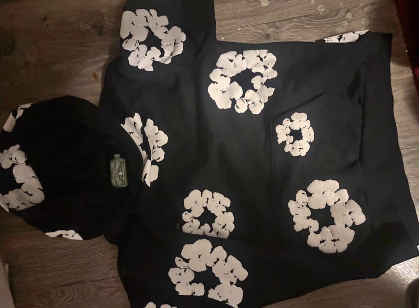 Denim Tears Black Floral Hoodie - photo 2