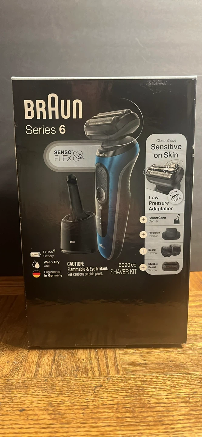Braun Series 6 6090cc Electric Shaver Kit with SmartCare Center