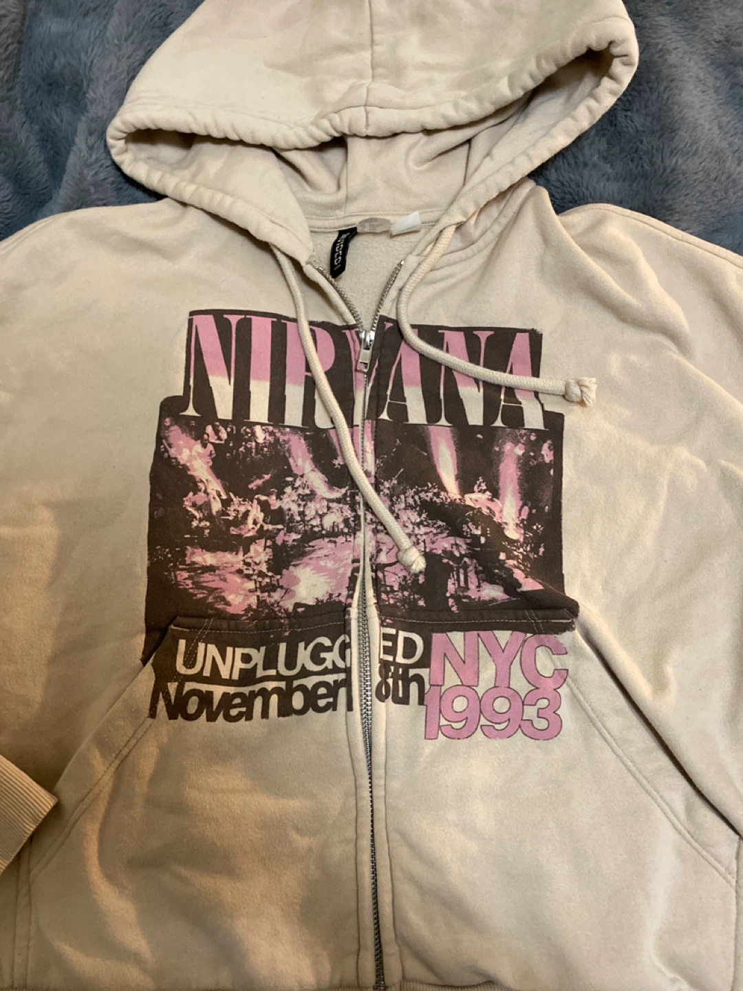 H&M Divided Nirvana Unplugged Zip-Up Hoodie - photo 3